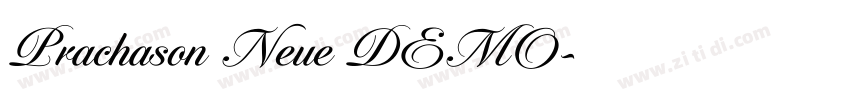 Prachason Neue DEMO字体转换
